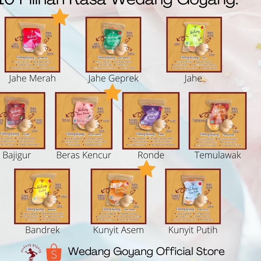 

TERBAIK ✧ Wedang Goyang Mix Varian 5 Rasa / 15 seduhan*