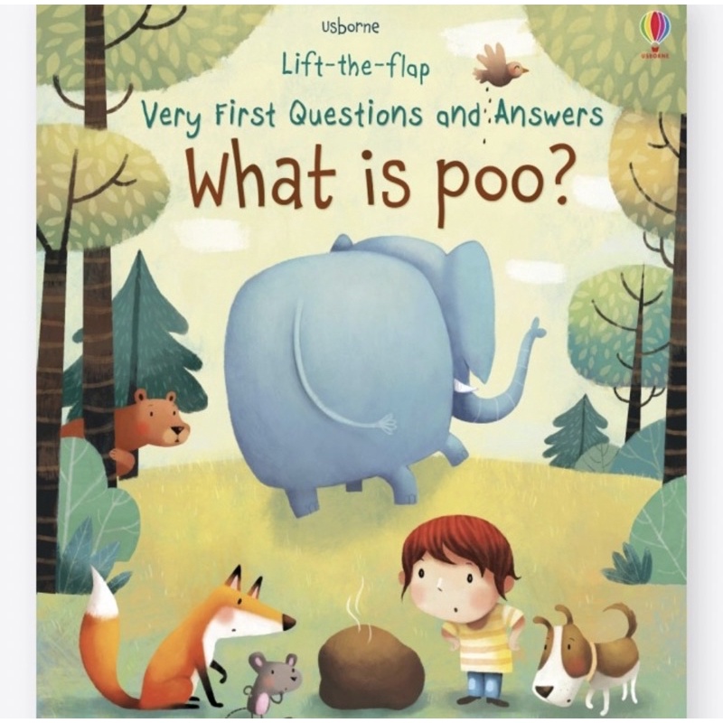 

Usborne lift the flap very first question and answer what is poo