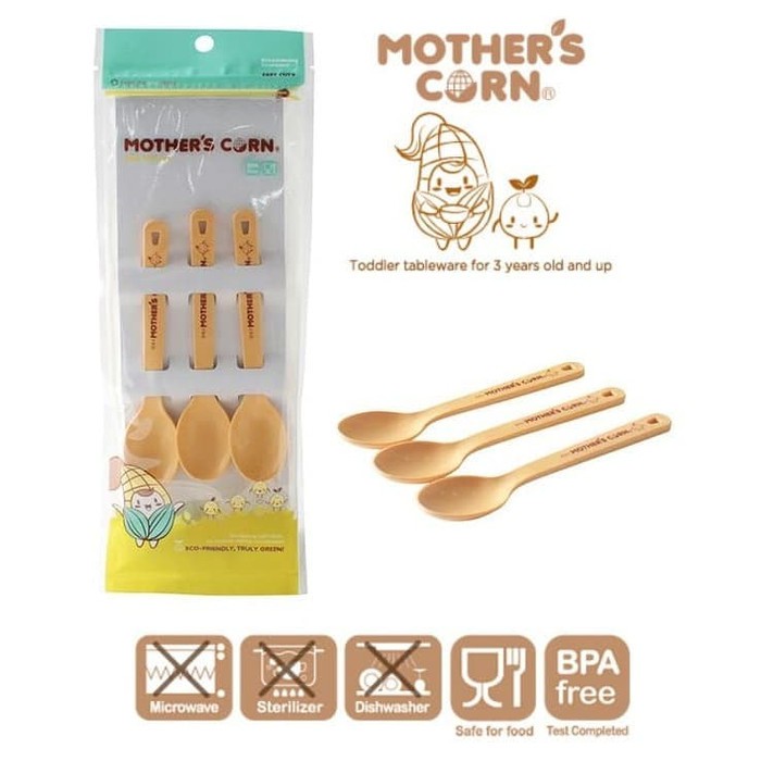 Mother's Corn Cutie Spoon Set Sendok Makan Bayi Mothers Corn