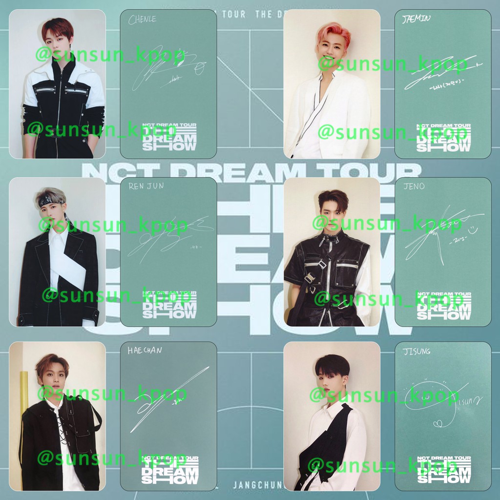 Photocard nct Dream Tour unofficial