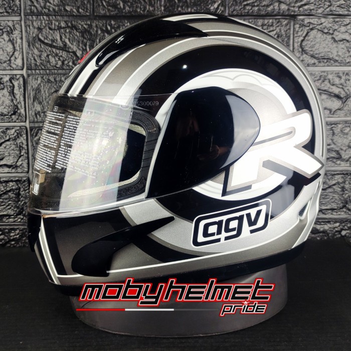 Agv GP1 GP One R - Silver/ Gun Metal/ Black