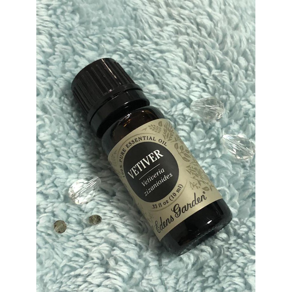 Vetiver Essential Oil. 10 ml. Edens Garden. Made in USA