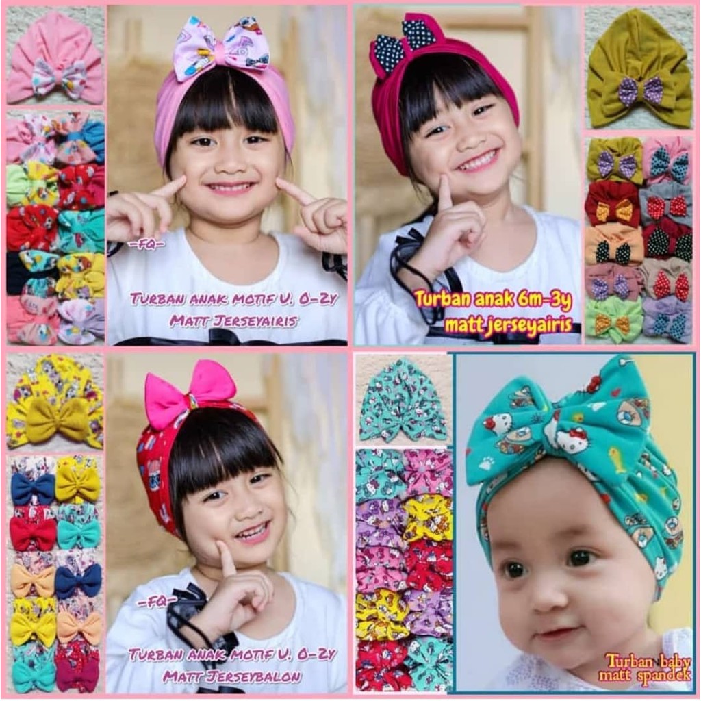 Turban Anak Bandana Bayi Random Model dan Warna