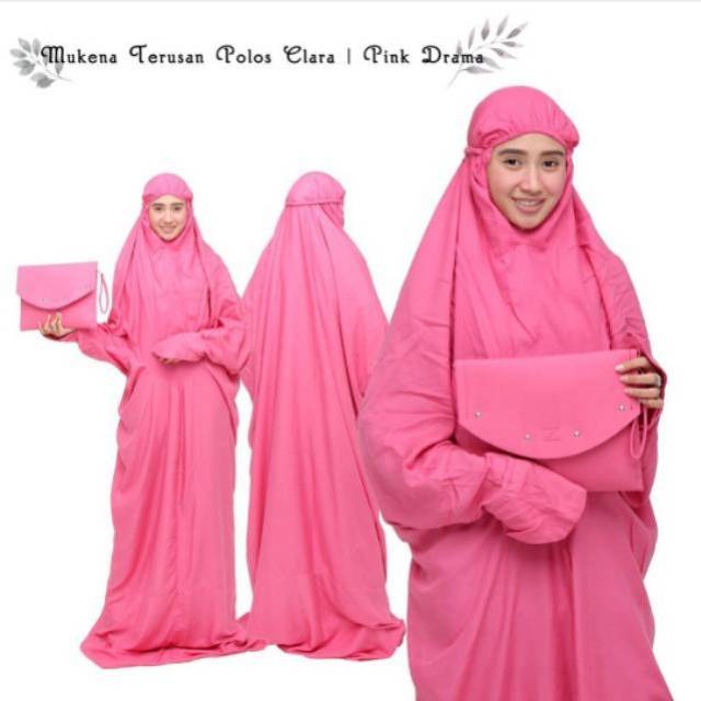 Mukena DEWASA TERUSAN BALI CLARA || Mukena Katun Rayon Polos Premium