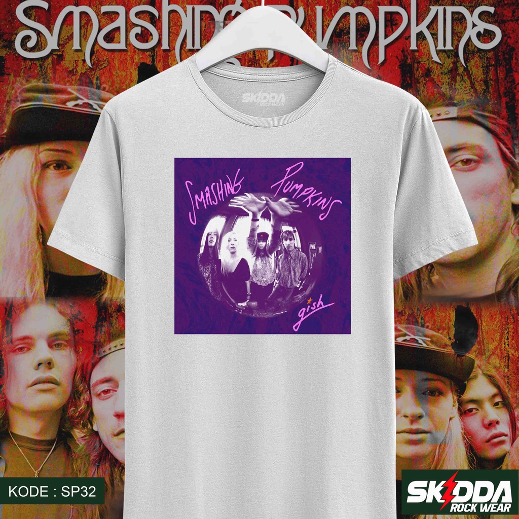 T Shirt Kaos Band Rock THE SMASHING PUMPKINS - Gish - Premium Cotton Combed 24S