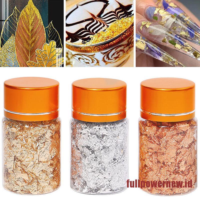 【COD】3PCS Gold Foil Flakes For Resin Imitation Gold Foil For Nails Painting Crafts