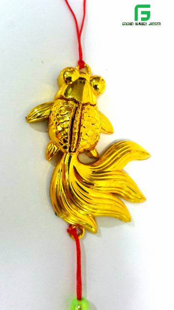 HIASAN IMLEK MURAH IKAN EMAS GOLD DEKORASI POHON MEIHWA PREMIUM GARLAND IMLEK MURAH GROSIR