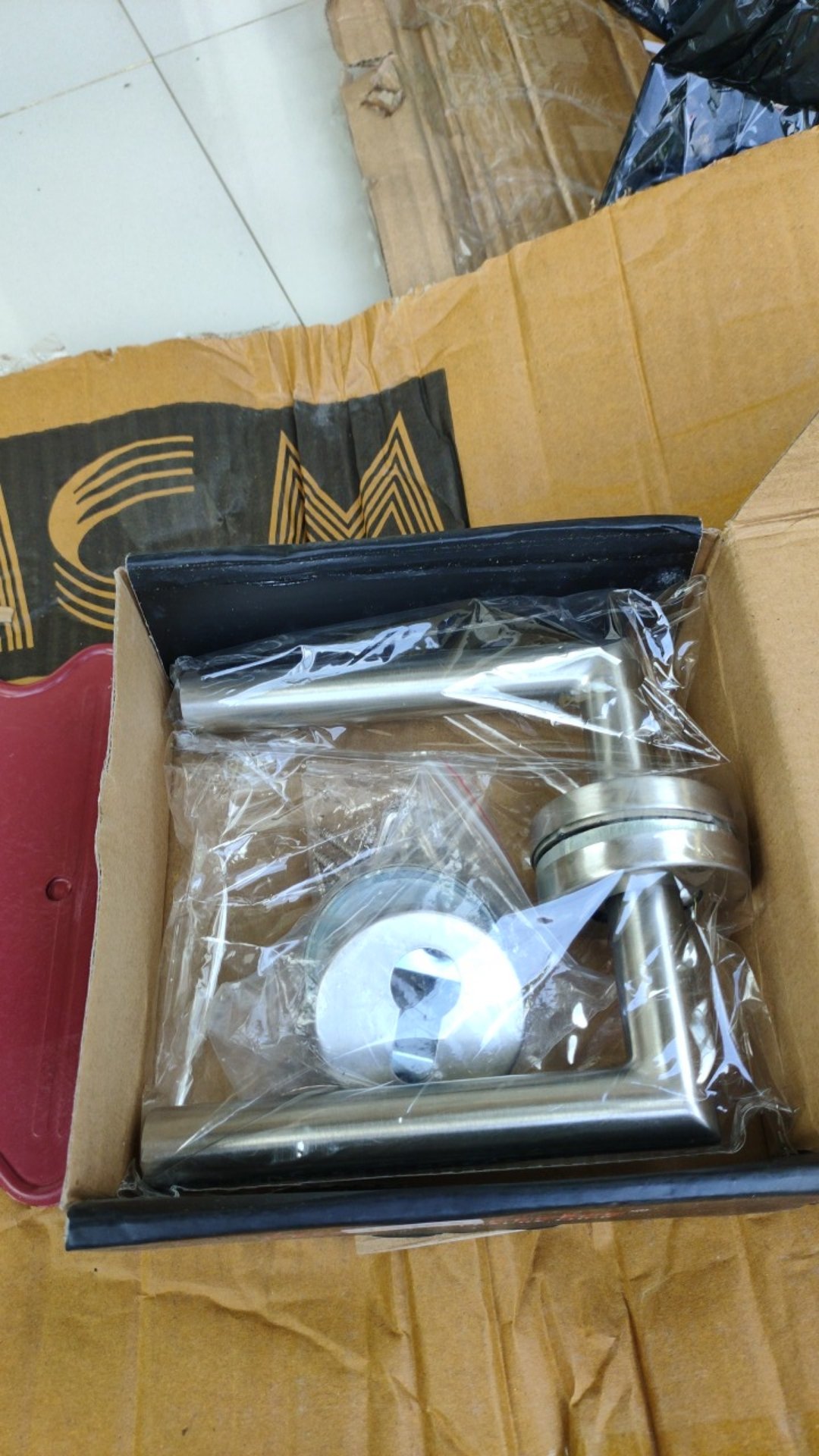 Kunci Pisah Premium L Handle Misah Gagang Pintu Premium Rosette Stainless Sus