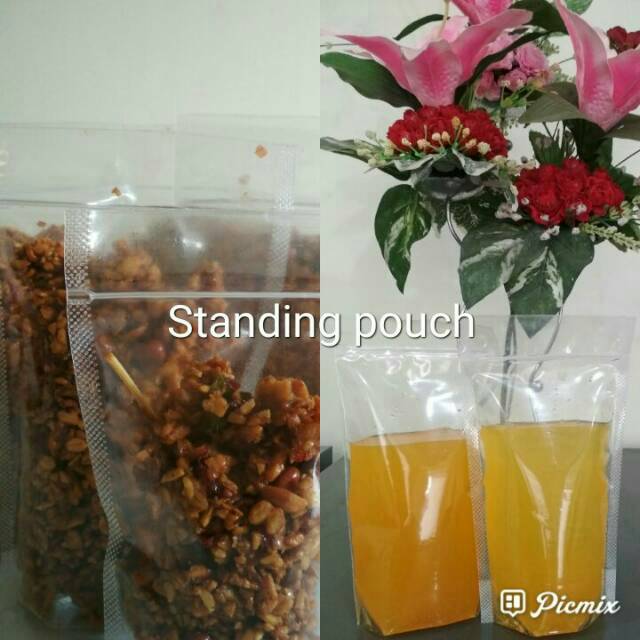 PLASTIK STANDING POUCH UK 10 X 17,6