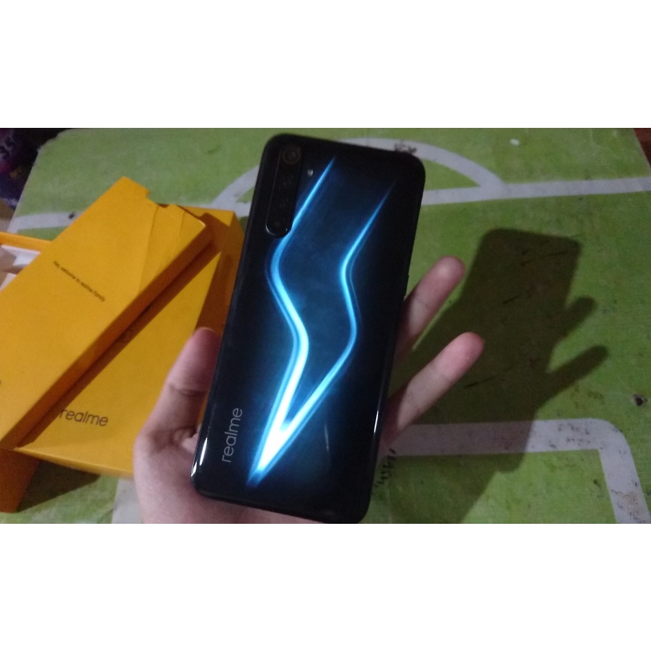 HP realme 6 Pro 8/128GB Mati Tenggelam Cas Getar UNIT ONLY Original + Dus