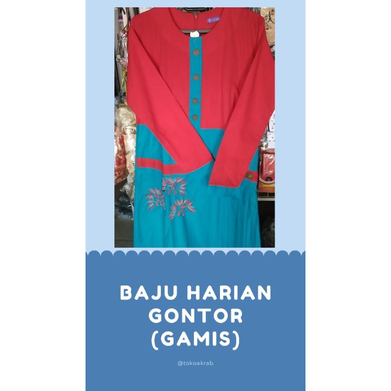Gamis Harian Santriwati Gontor XL/Gamis Muslimah Syar'i