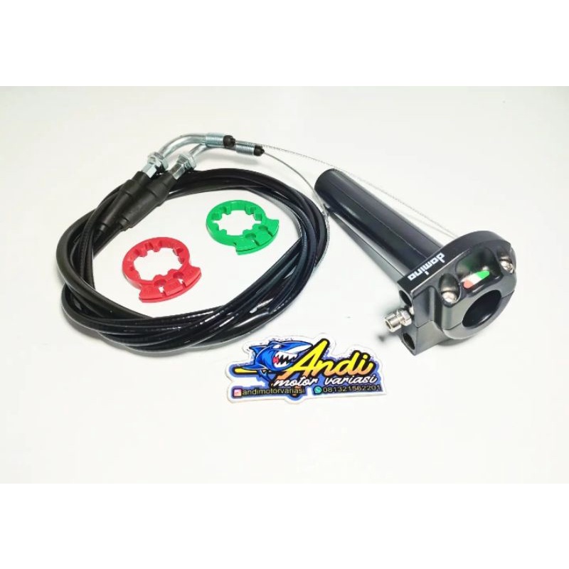 Gas Spontan Kontan Domino CNC 2 Kabel Universal NMax PCX KLX CRF Scoopy Vario