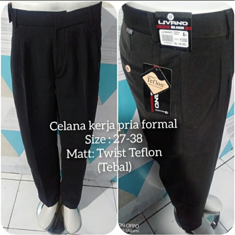 CELANA KANTOR FORMAL / REGULER WARNA 33-38