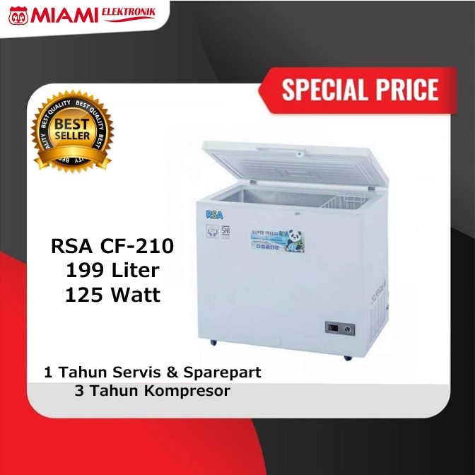 RSA CF-210 / CF210 Chest Freezer 199 Liter 125 Watt