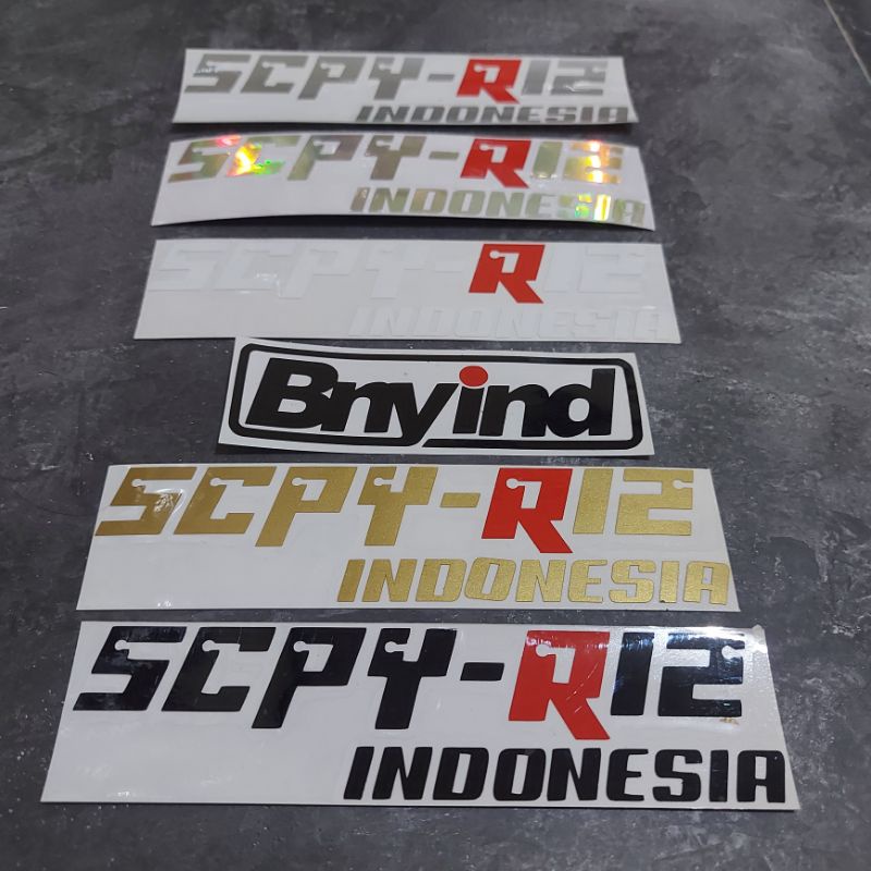 STICKER SCPY R12 SCOOPY R12 INDONESIA CUTTING