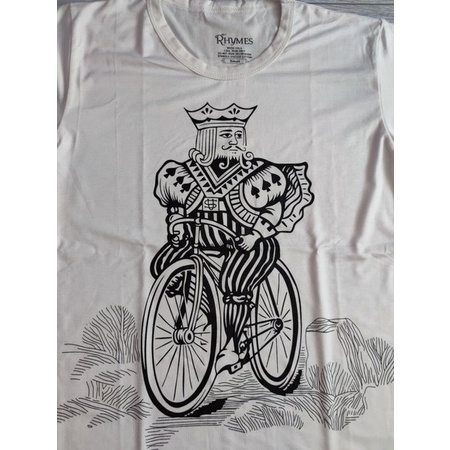 Kaos Anak Laki-Laki King Sepeda Gowes Putih Rhymes Baju Atasan Distro Tanggung 3 - 12 Tahun