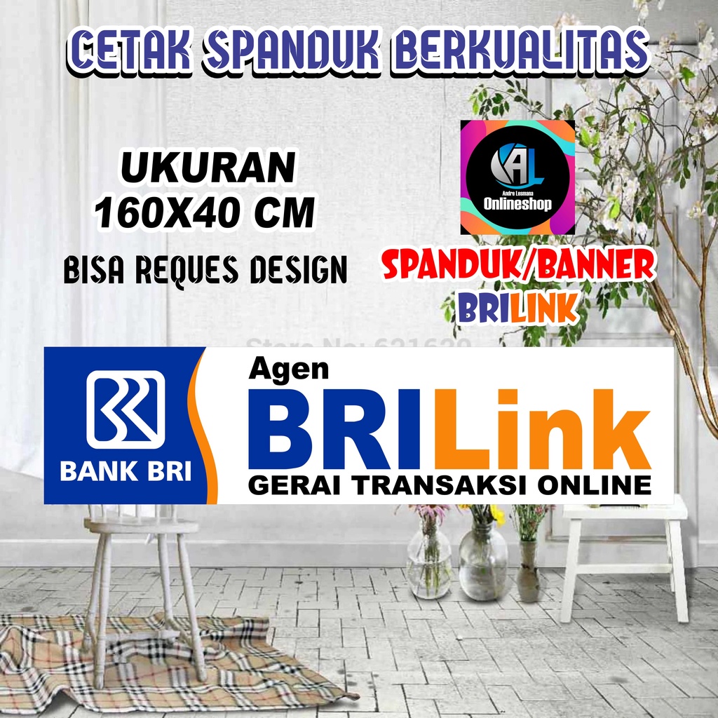 Spanduk, Banner BRILink Ukuran Kecil
