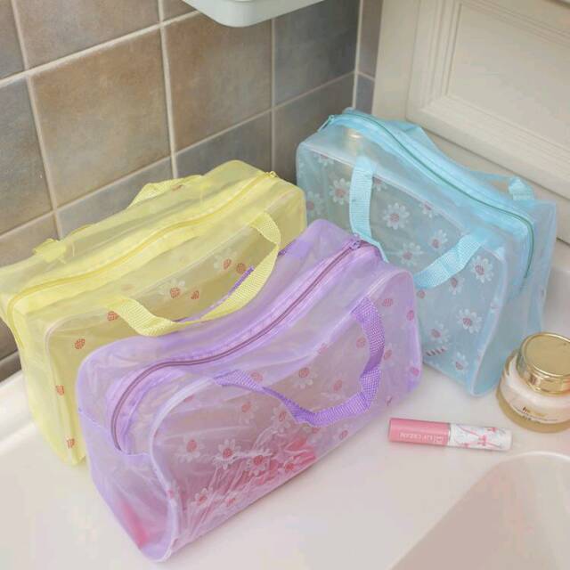 Tas Kosmetik Waterproof Transparan