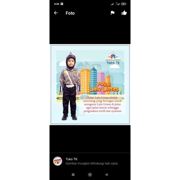 baju profesi anak tk/paud