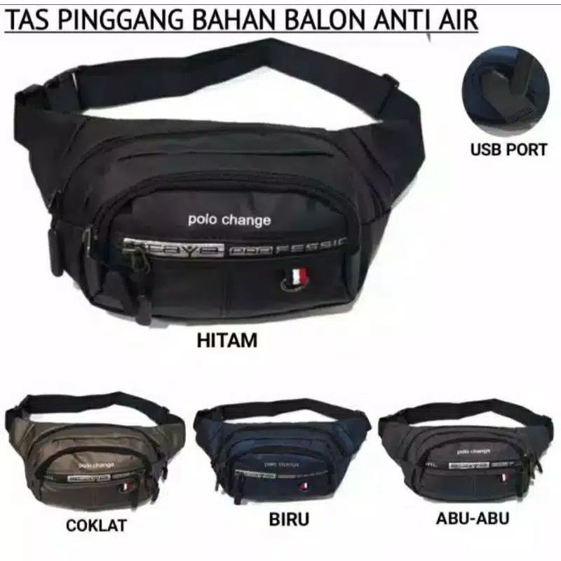 tas pinggang tas dada tas waistbag tas slingbag polo change