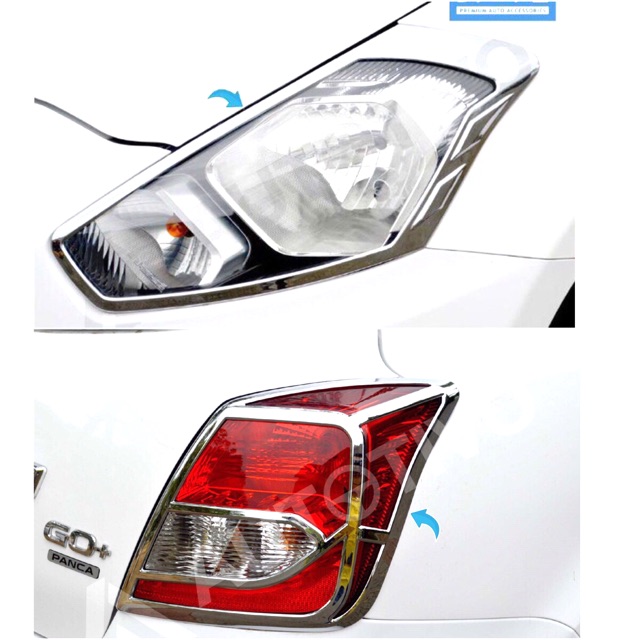 DATSUN GO PANCA GARNISH LAMPU DEPAN BELAKANG CHROME