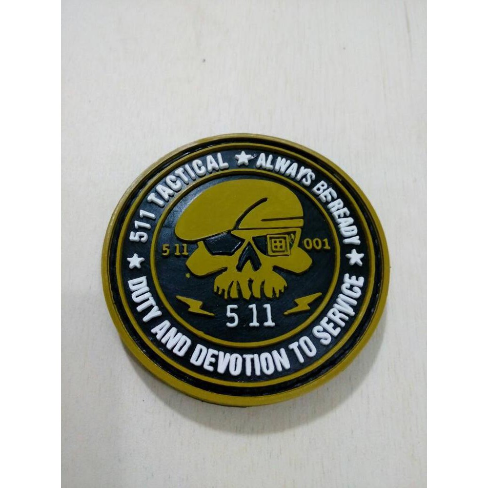 patch rubber velcro tactical 511 bulat