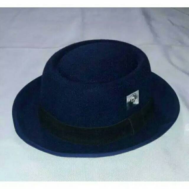 Topi Fedora Pork Pie topi glen fredly Original model bulat