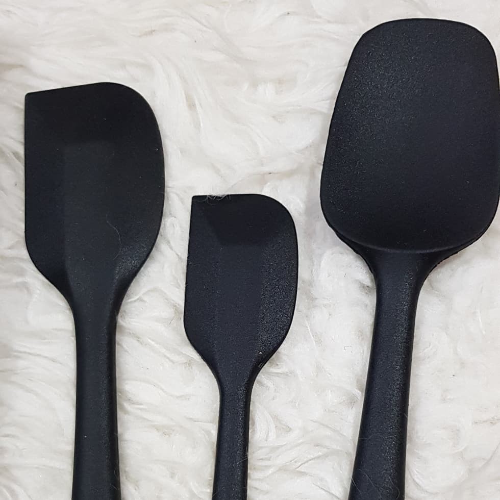 Silicone spatula set 3pcs with box / alat masak set cooking