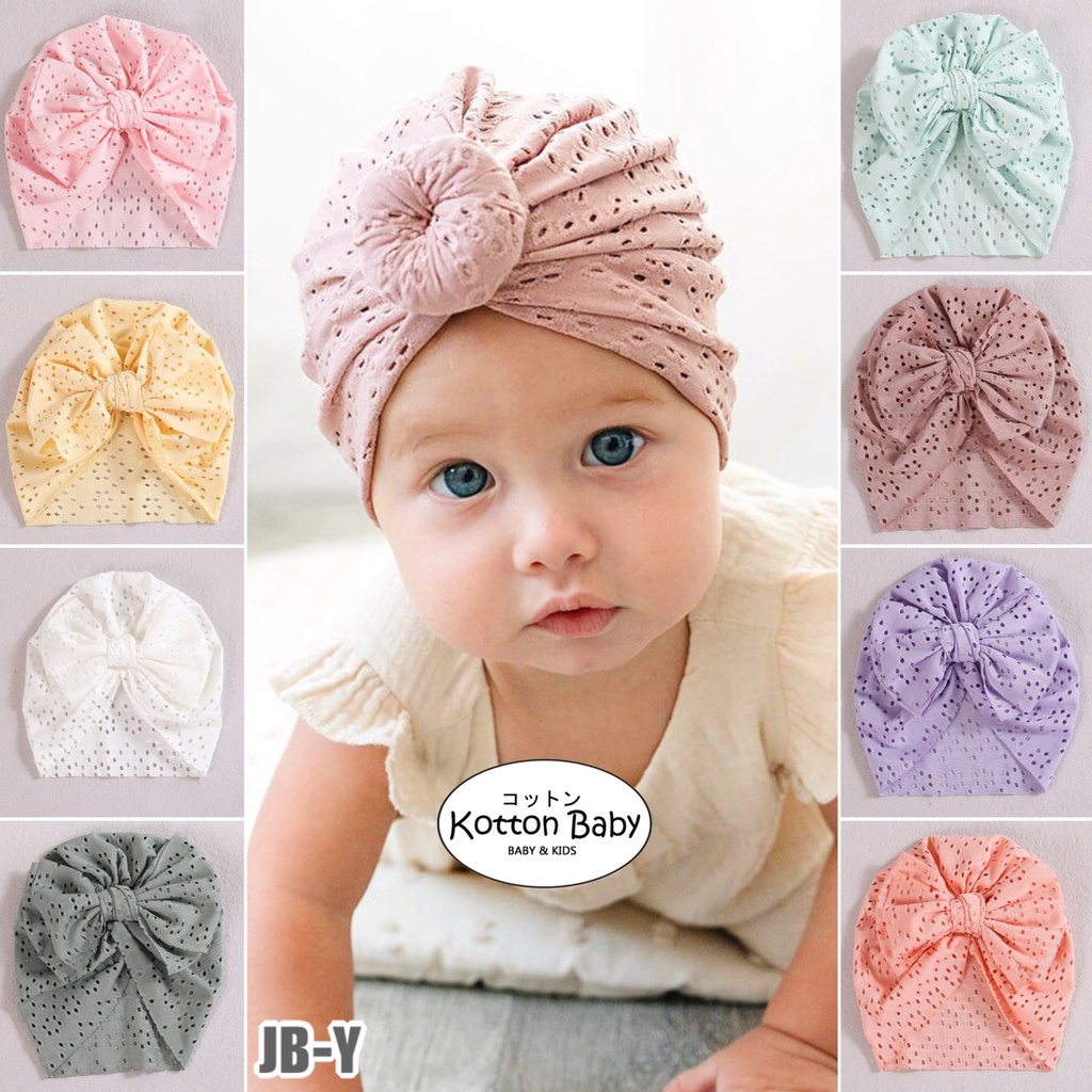 Turban Pompom Anak Bandana bayi headband jumbo premium import pita anak perempuan catalog jbay JB Y