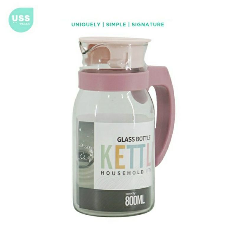USS Glass Pitcher | Botol Tempat Minum Kaca 800ml