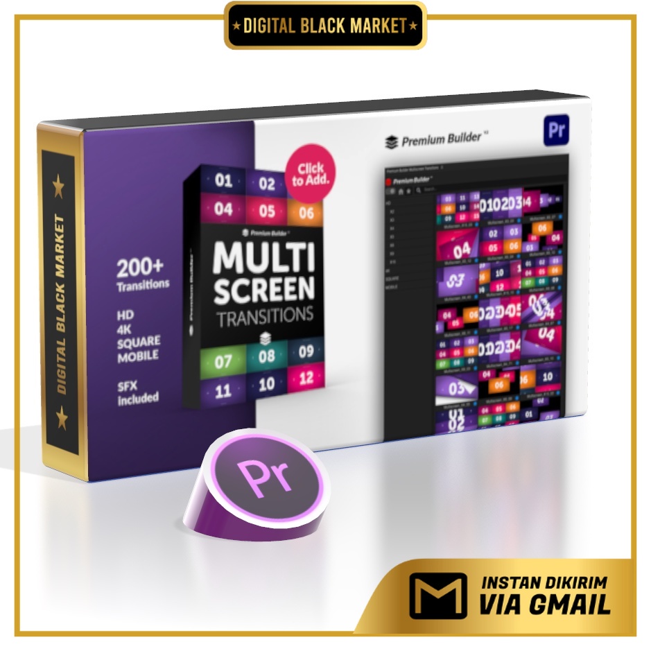 Premium Builder - Multiscreen Transitions - Premiere Pro (Extension)