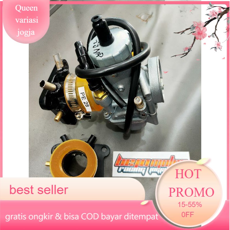 manipol satria 2 tak plus karbu pe 28 keihin