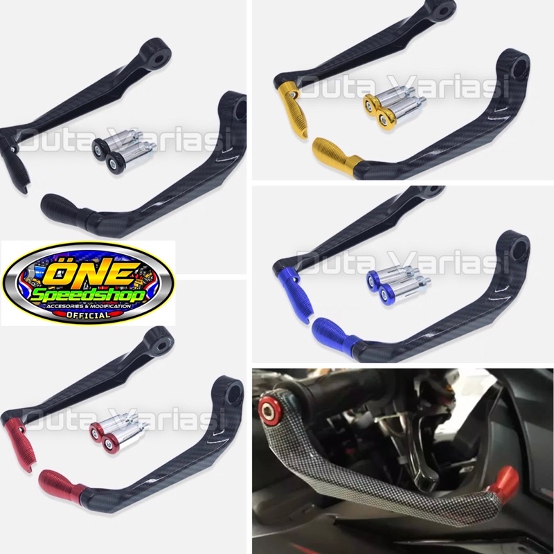 Proguard Hand Guard Sabit Motif Carbon karbon Yamaha Honda Suzuki Kawasaki Ninja 250 Nmax Aerox 155