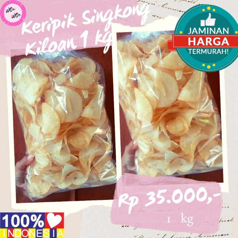 

Keripik Singkong Asin 1 kg Renyah Original Gurih Woa Woe Snack Kiloan Woa Woe Termurah Terlaris Lokal Murah Meriah Potongan Tipis Enak Tanpa Pengawet Makanan Jadul Oleh Oleh Khas Indonesia Bogor Jawa Barat