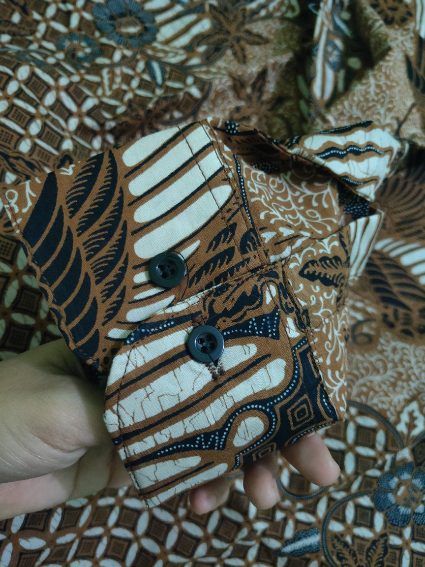 Niswara Sogan Kemeja Batik Pria Full Furing Katun Sragenan