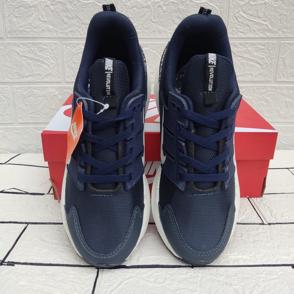 DISKON!! SEPATU SEKOLAH GRADE ORIGINAL NIKE AIR 270 MURAH SEPATU KASUAL KEREN TERBARU BIRU NAVY