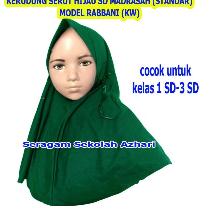 [LDESW6559] KERUDUNG SEKOLAH SD HIJAU-KERUDUNG SEKOLAH ANAK SD HIJAU-KERUDUNG ANAK SD HIJAU