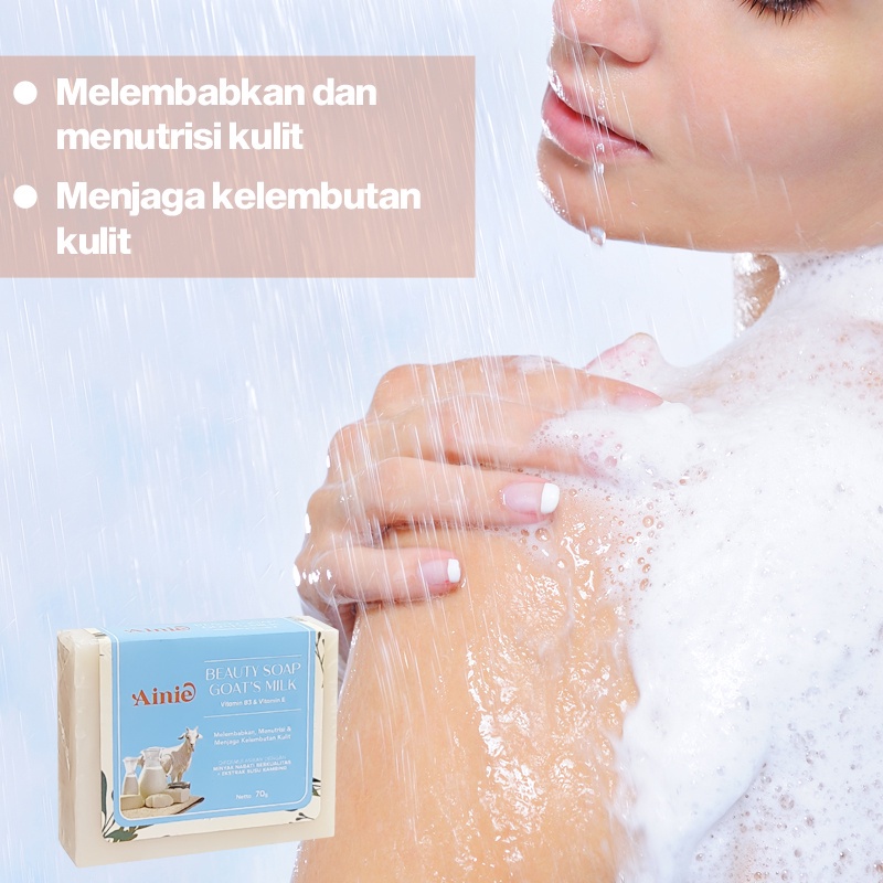 AINIE BEAUTY SOAP GOAT'S MILK WITH VIT B3 &amp; E 70 GR