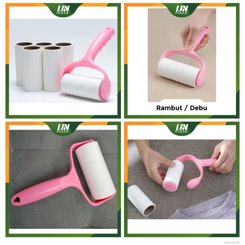 ❤ IJN ❤ Lint Roller Bulu Kucing Pakaian Baju Anjing Besar Refill Rol Roll Halus Debu Hewan Pembersih Sikat Bulu Anabul