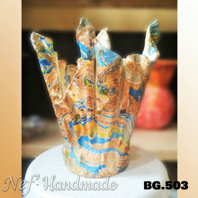 Pot Unik / Pot Bunga / Pot Tanaman / Wadah Kain / Pot Semen / Pot Kain / Pot Handuk