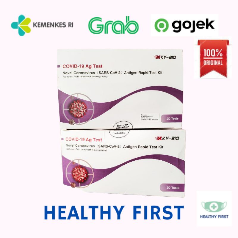 Alat Rapid Test Antigen Saliva (Air Liur) Ky Bio Swab Antigen