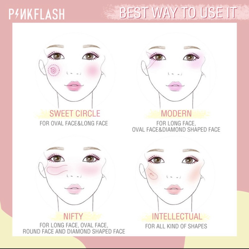 PINKFLASH OhMyHoney Blush Soft Powder Naturally Pigmented 11 Colors