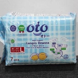 Oto Adult Diapers / Popok Dewasa model Perekat ukuran L isi 7