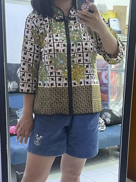 Atasan Batik Wanita Dolby Dolbi Dobby Doby Tenun Sutra Tulis Halus Katun Atbm Baron ,sarombit