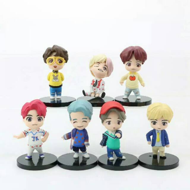 ❗️[READYSTOCK]❗️UNOFFICIAL BTS MINI FIGURE POP UP MATTEL BONEKA BTS