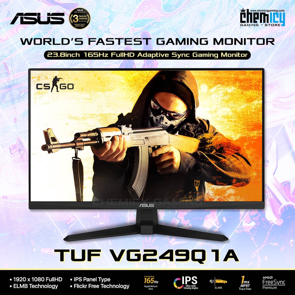 Asus TUF VG249Q1A 23.8inch 165Hz FullHD Adaptive Sync Gaming Monitor