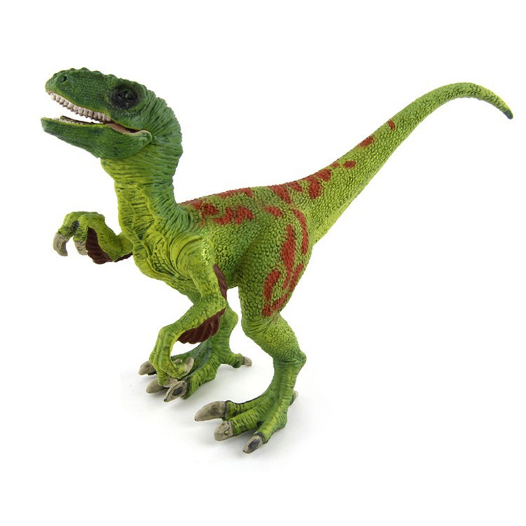 Velociraptor Green Figure Dinosaurus Model Simulasi Dino