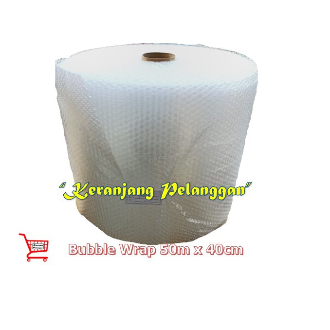

Bubblewrap 50 meter x 40 cm plastik bubble tebal pekat lentur (ekspedisi 1 roll/per check out)