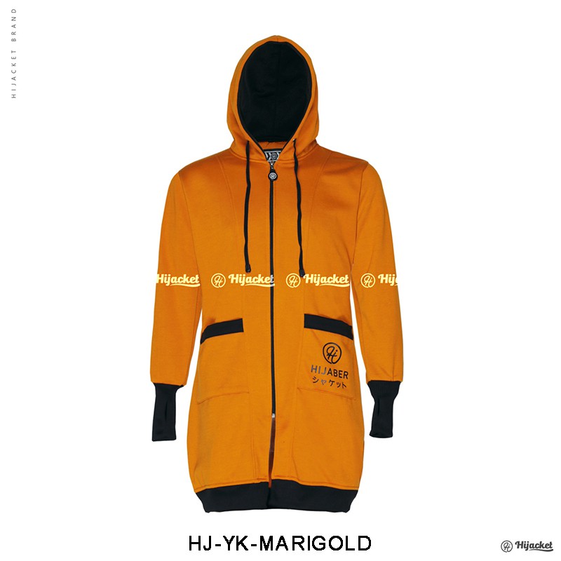 ⛔️ CUCI GUDANG ⛔️ HIJACKET ORIGINAL YUKATA JAKET WANITA JAKET MUSLIMAH HIJABER NO.1 INDONESIA !-MARIGOLD (ORANGE)
