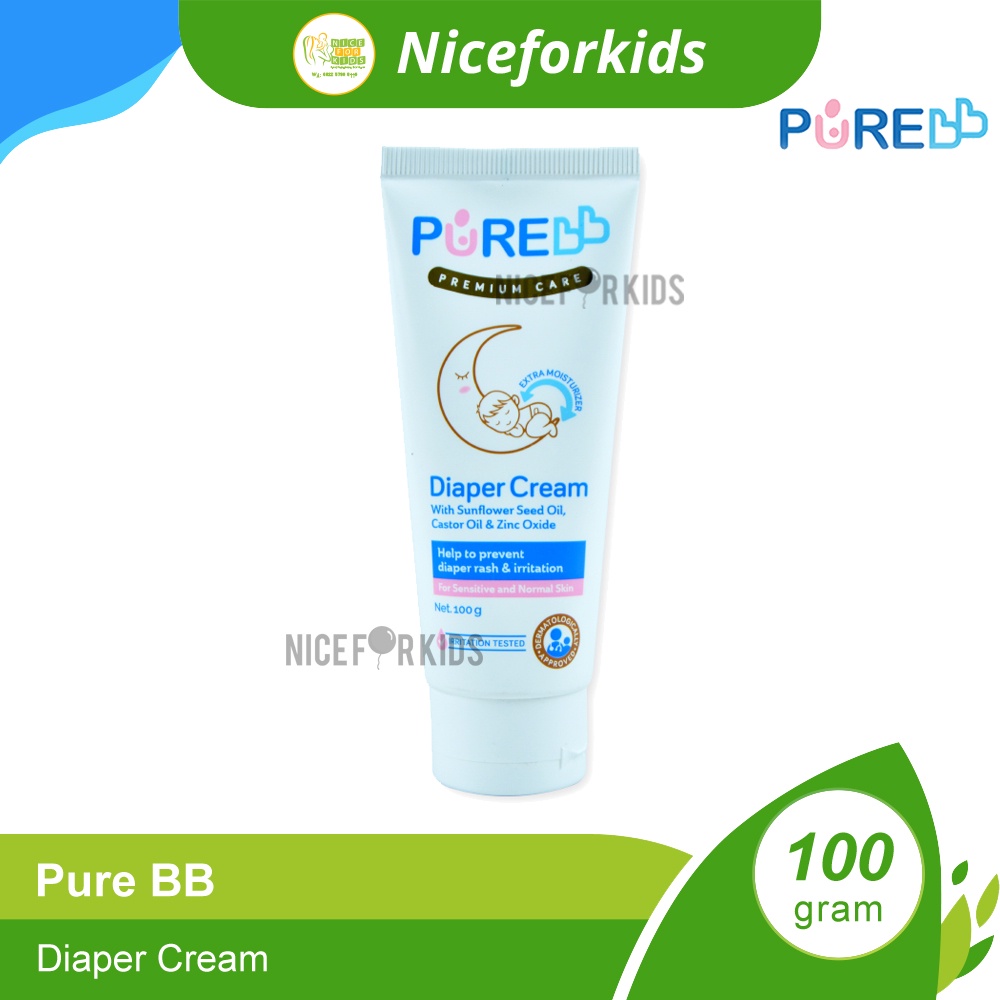 Pure Baby Premium Diaper Cream / Pure BB Krim Ruam Popok Bayi 100 GR